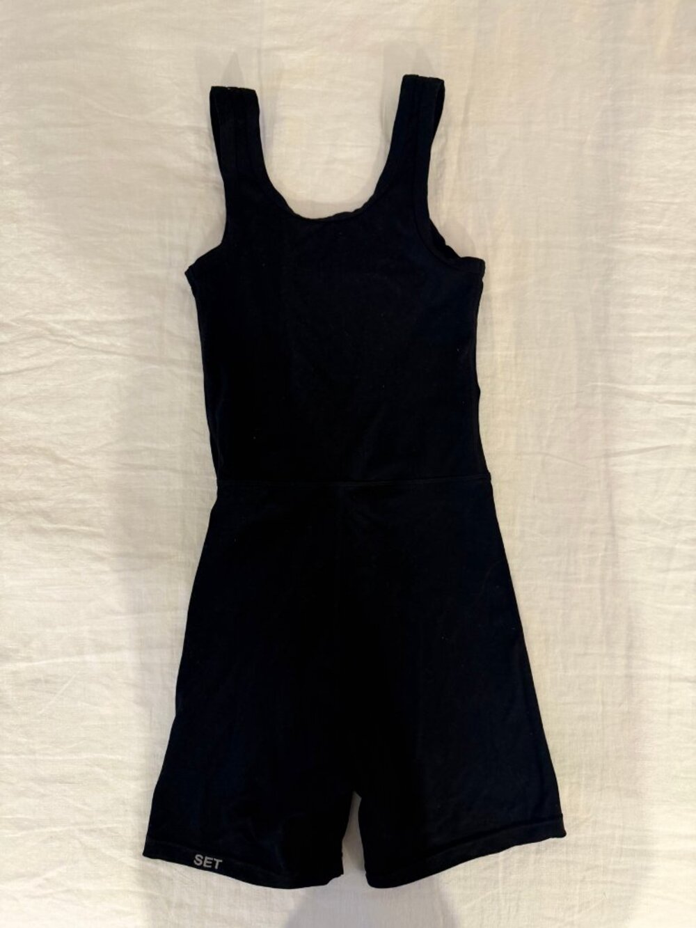 SET Active Black Athletic Romper
